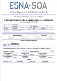Certificato Esna-Soa